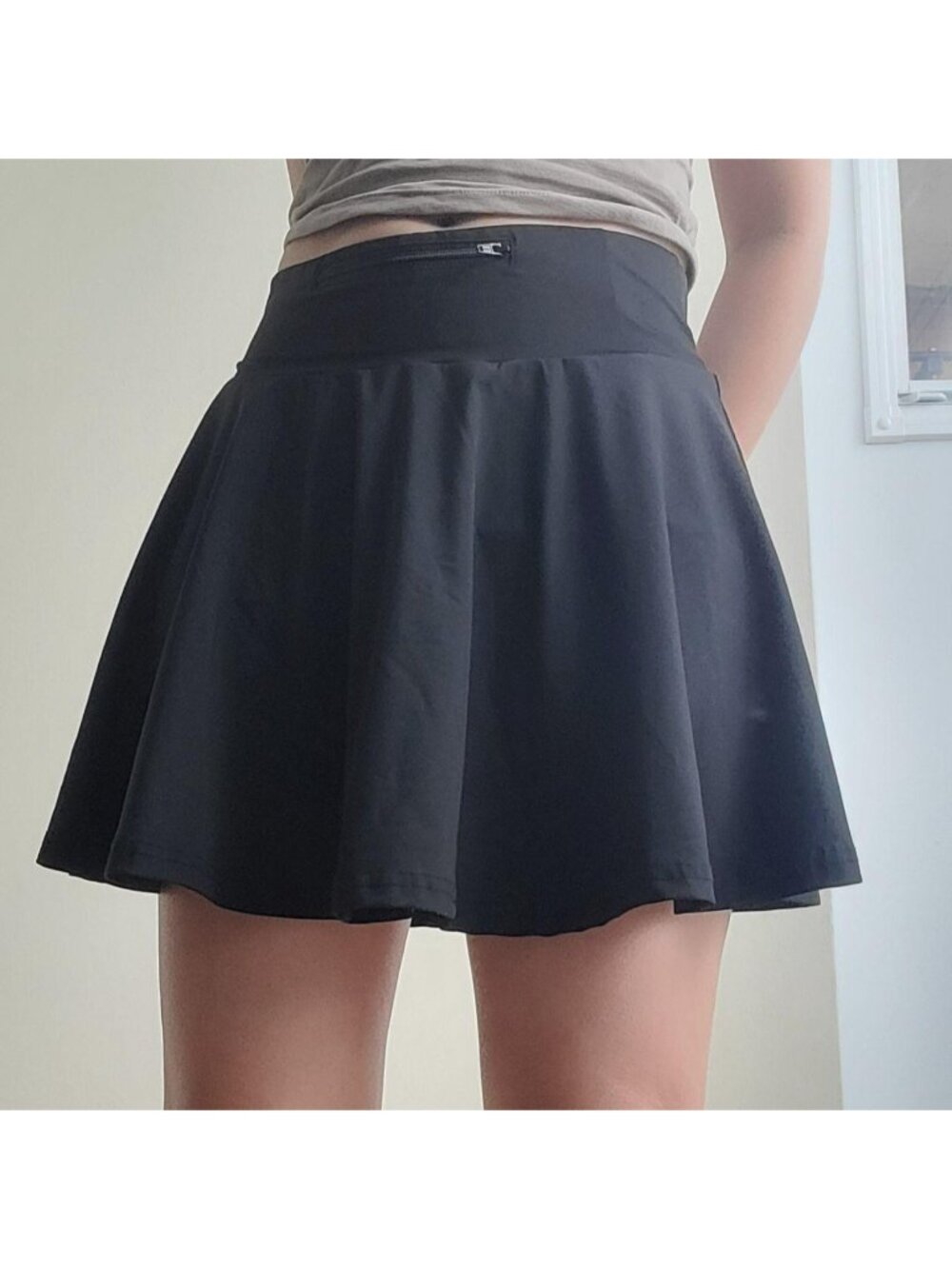 High Stretch Yoga Flare Mini Skirt Skort (M) *With...